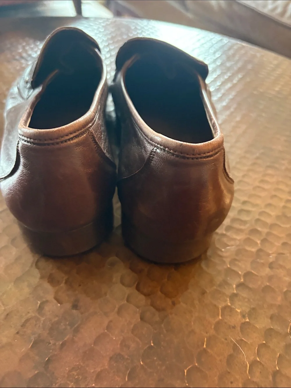 Vintage Bally Switzerland Brown Leather Loafers Men’s Classic Slip-On Size 8W